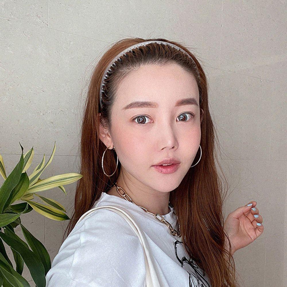 Băng Đô Cài Tóc Rửa Mặt Màu Ngà Đơn Giản Phong Cách Hip Hop Hàn Quốc