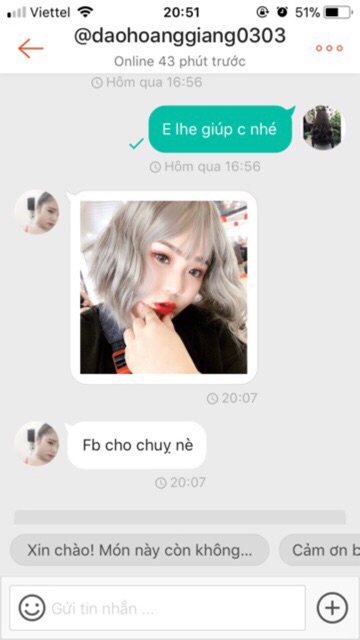 Tóc giả cao cấp víc xù + tặng lứoi chùm tóc- hình thật