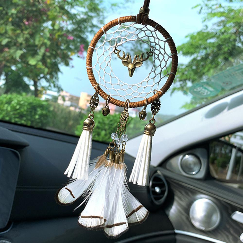 Vòng Bắt Giấc Mơ Handmade Trang Trí Xe Hơi