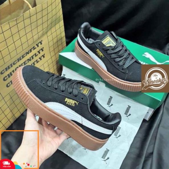 Tết Sale XẢ | Bán Chạy | Giầy thể thao Puma đen đế nâu thời trang nam, nữ dạo phố KHO Xịn Nhẩt NEW ✔️ . ^ ' ^ ` ! ˇ . !
