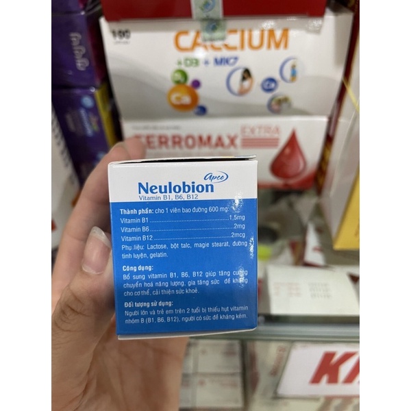 Neulobion Vitamin B1 B6 B12 hộp 50viên