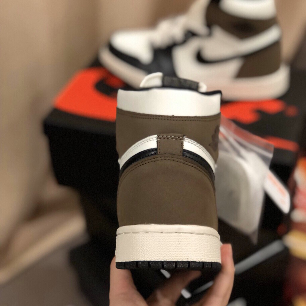 Giày thể thao 𝗷𝗼𝗿𝗱𝗮𝗻 cao cổ moocha,màu nâu trắng Bản 11 | BigBuy360 - bigbuy360.vn