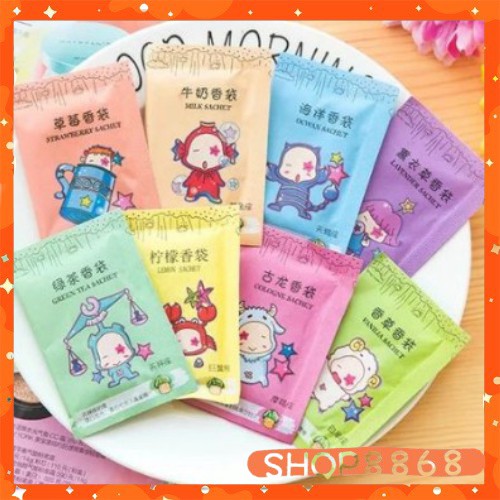 Túi thơm chống mốc mini hoàng đạo và hoa -shop8868 (mùi ngẫu nhiên)