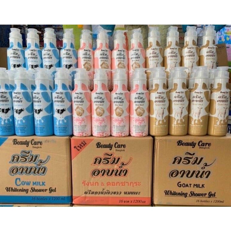 Sữa tắm bò sữa Thái Lan chính hãng BEAUTY CARE 1200ML 3 hương siêu thơm Phụ Liệu Tóc Pinky