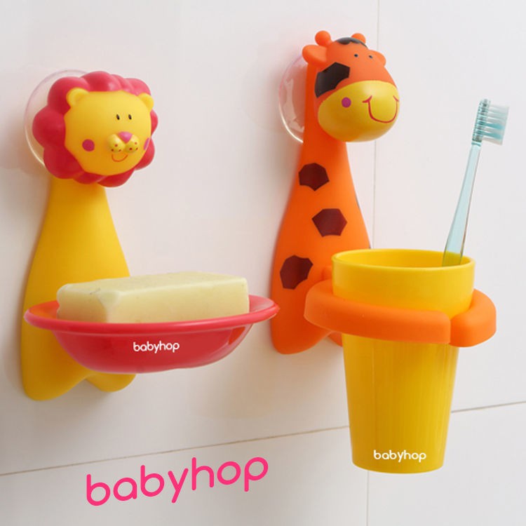 Cốc đánh răng hình thú babyhop cho bé