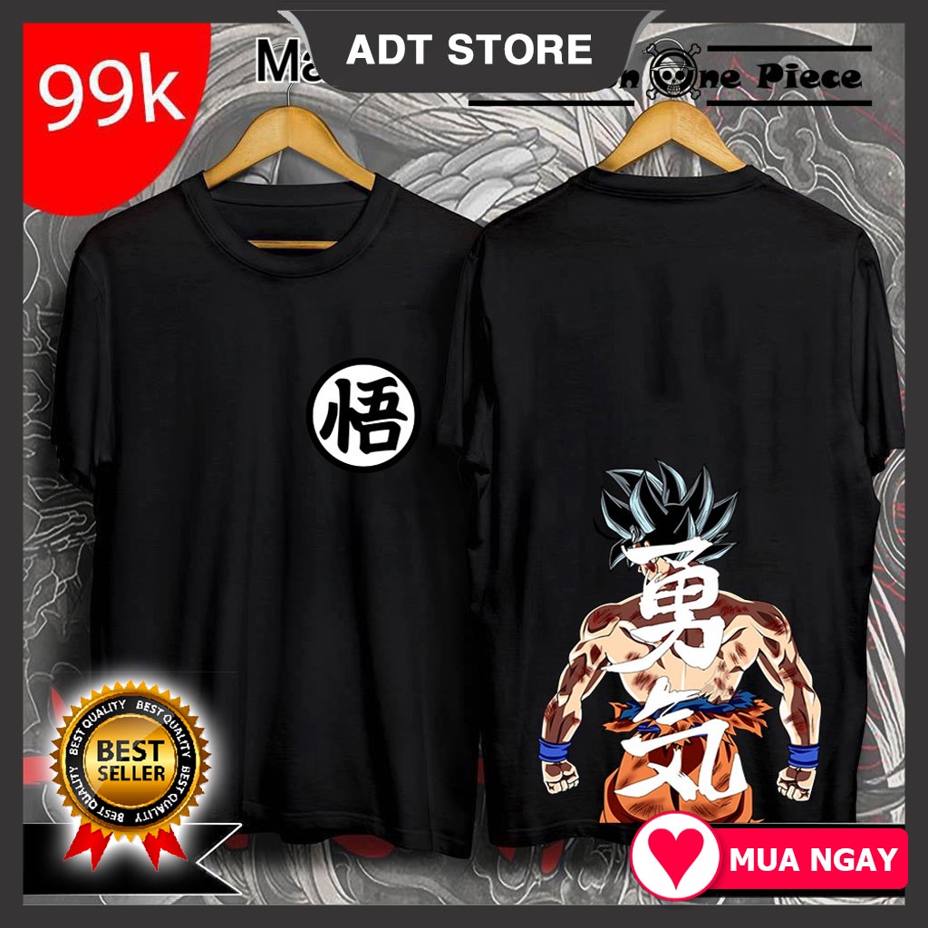 Top 4 Áo Thun In Hình Dragon Ball - Son GoKu "Bảy Viên Ngọc Rồng" Áo Đen 2 Mặt Cực Ngầu độc đẹp giá rẻ siêu HOT