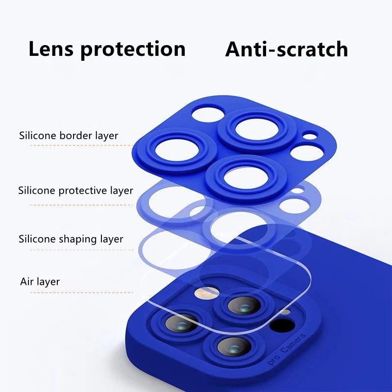 Ốp Điện Thoại Silicon Dẻo Màu Trơn Hình Vuông Bảo Vệ Camera Cho For Samsung Galaxy A71 A51 A31 A22 5G A12 A11