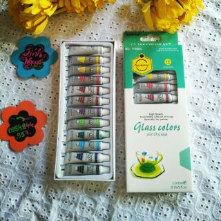 Bộ 12 màu vẽ kính dạng tuýp 6ml