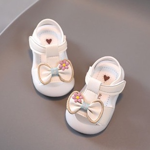Sandal hoa nơ cho bé gái tập đi 0-2 tuổi xinh xắn