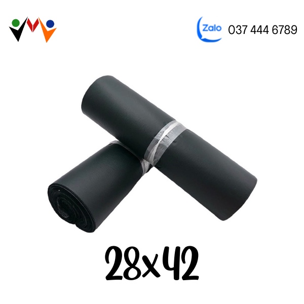 Đen | 28x42 [BÁN CHẠY NHẤT] Túi đóng gói hàng niêm phong tự dính