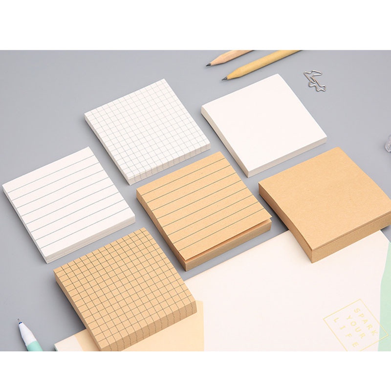 1 Tấm Giấy Ghi Chú Họa Tiết Lưới Đơn Giản Sáng Tạo