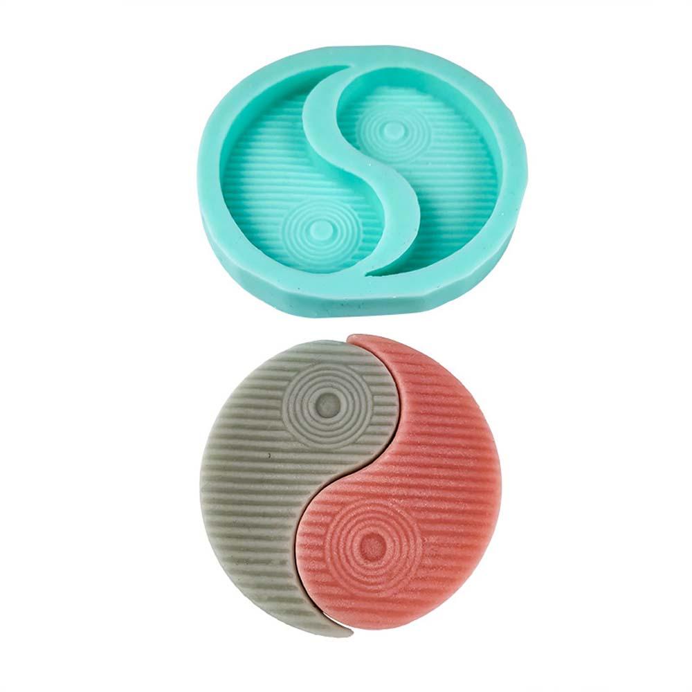 YIYU Khuôn Làm Đế Lót Ly Bằng Nhựa Resin Phong Cách Cổ Điển Độc Đáo Trang Trí Nhà Cửa