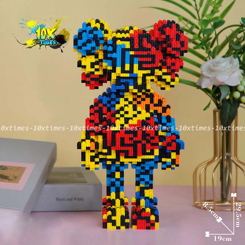 mô hình lắp ráp  3d Kwas mẫu mới Joker size lớn màu hồng, nâu,xanh tặng bạn trai bạn gái