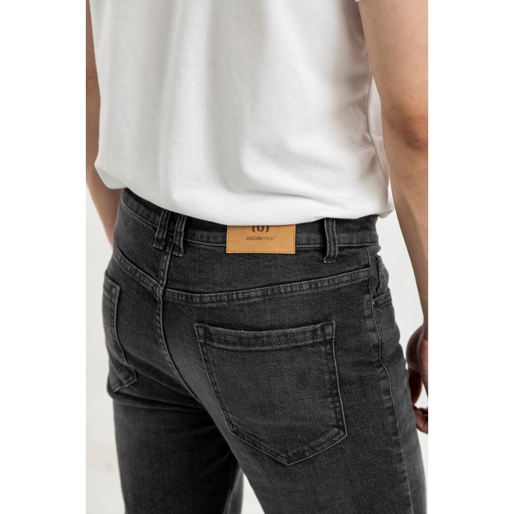 Quần Jeans nam dáng ôm 2 màu đủ size 29-35 INSIDEMEN IJN00301