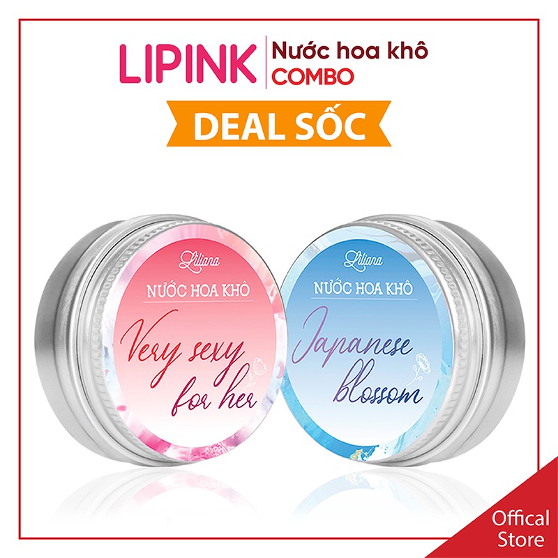 Nước hoa khô (Combo 2 hũ) - Hương Very Sexy for Her + Hương Japanese Blossom