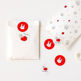 Set 10 túi giấy mini+ 10 miếng dán niêm phong