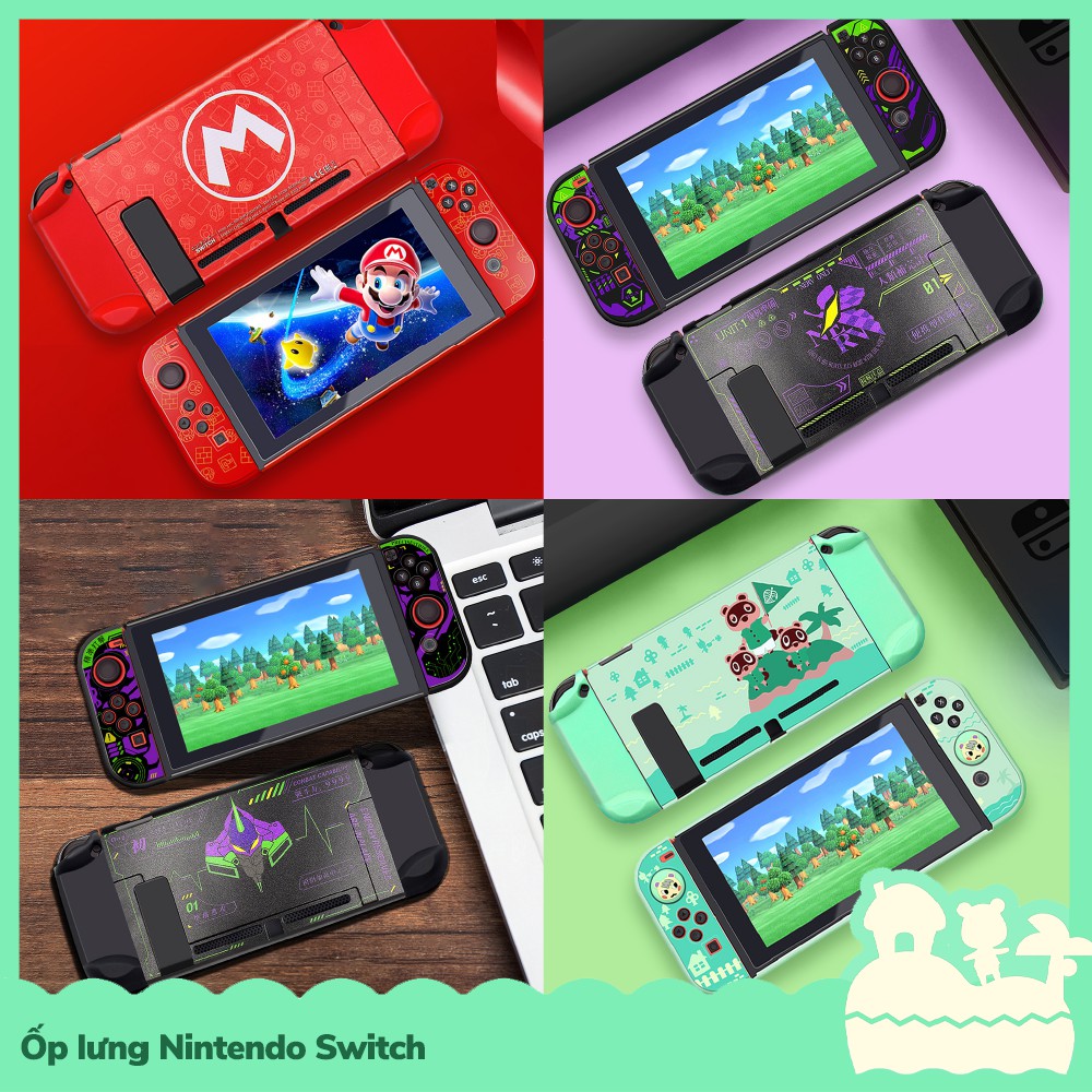 [Sẵn VN] Case PC Ốp Lưng Bảo Vệ Máy Nintendo Switch NS Nhân Vật Game Nhiều Mẫu