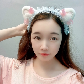 Băng đô tai mèo ren đáng yêu