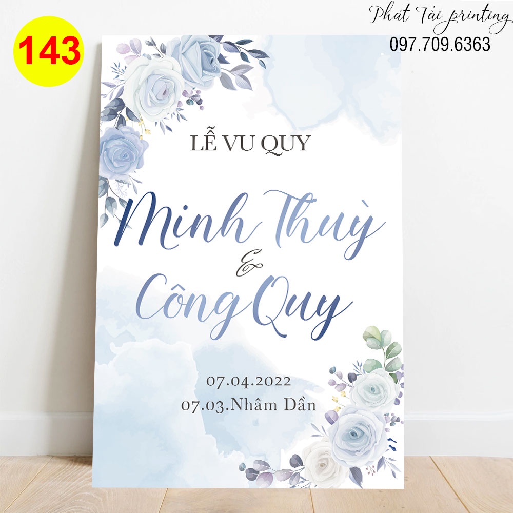 MS 143 - Bảng Welcome trang trí đám cưới
