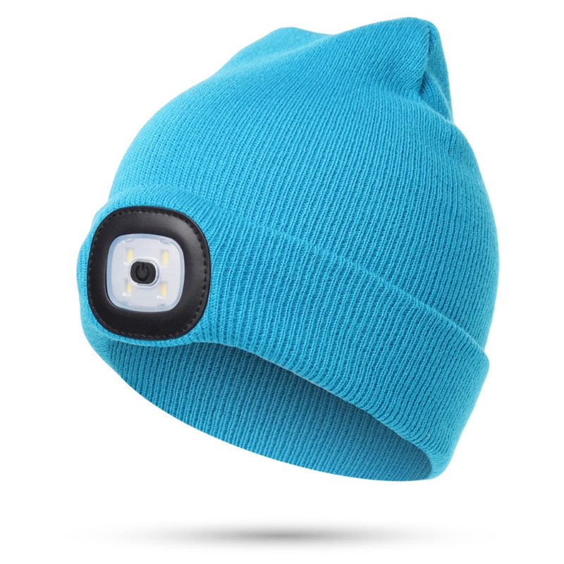 Mũ Beanie Siêu Mềm Chống Gió Đa Năng Có Đèn Ngủ Cho Trẻ Em