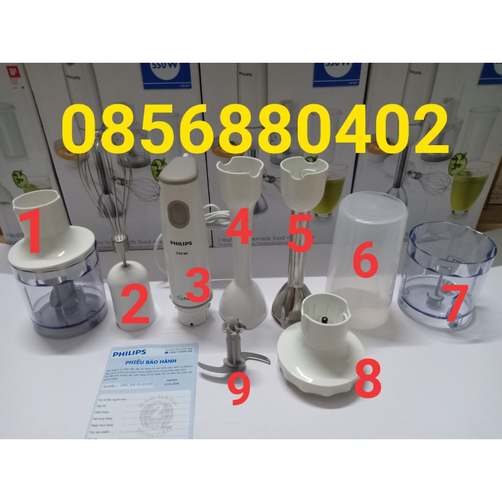 Linh kiện phụ kiện máy xay cầm tay Philips Hr1600 Hr1604 Hr1607 hàng chính hãng