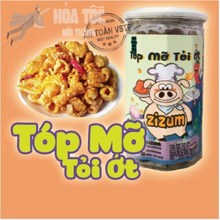 Tóp mỡ tỏi ớt 280g, món mới siêu ngon, đồ ăn vặt Hà Nội, vừa ngon vừa rẻ đóng hộp hũ pet , đặc sản rẻ nhất