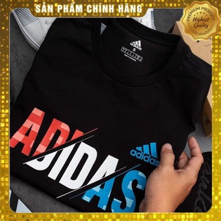 Áo thun nam nữ tay ngắn from rộng in decal mẫu adidas