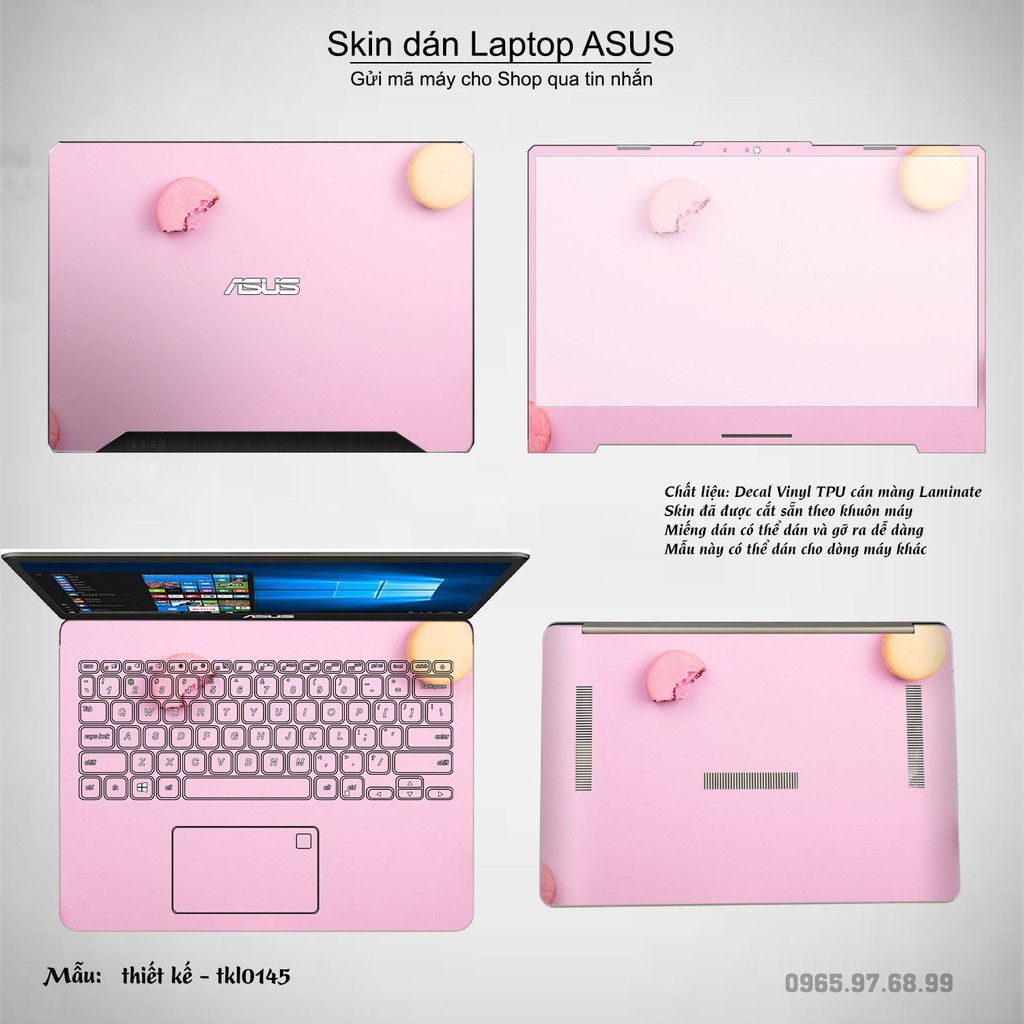 Skin dán Laptop Asus in hình thiết kế bộ 4 (inbox mã máy cho Shop)