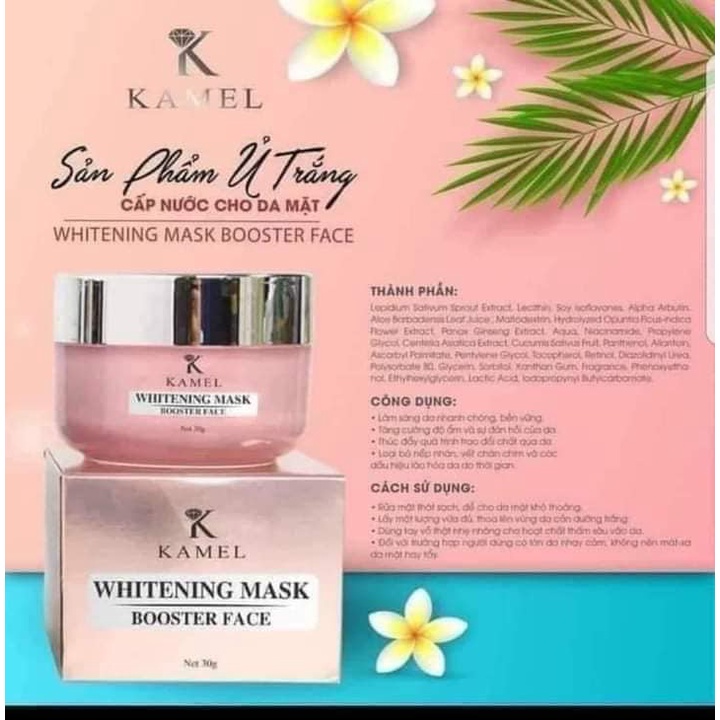 Cấy và ủ trắng măt giúp sáng da, mờ thâm nám, đồng đều mầu da Kamel  50g - Whitening Mask