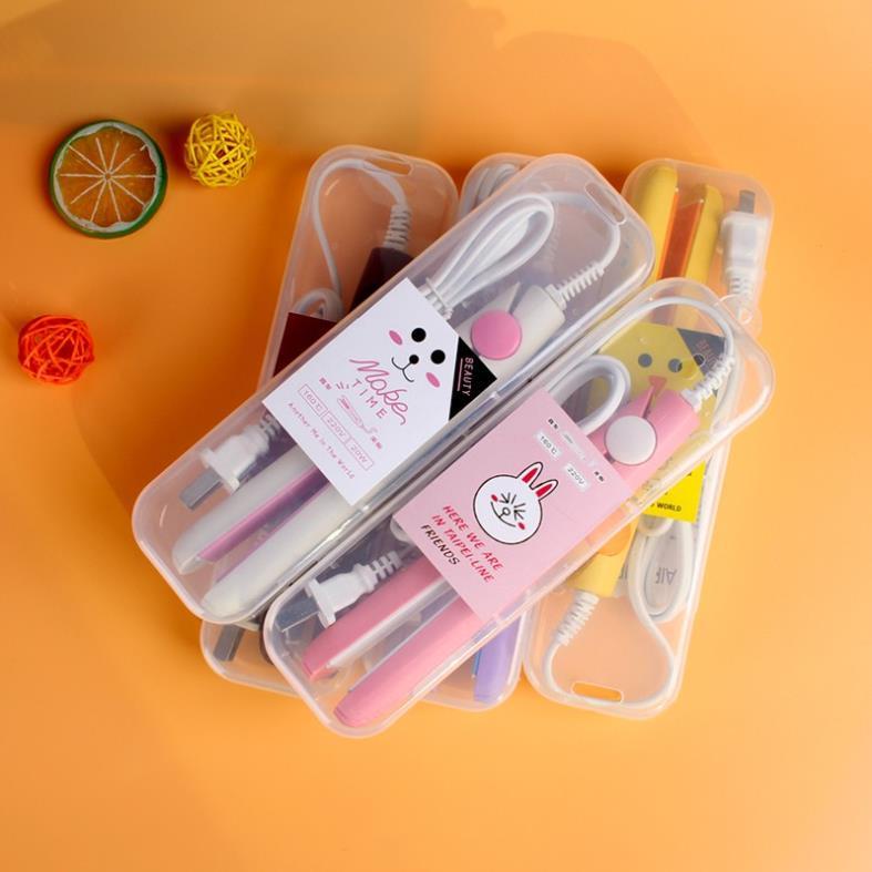Máy Làm Tóc Mini Máy Uốn Duỗi Tóc Máy Là Ép Tóc Mini Cute Make Time Tuấn Tú Office Store