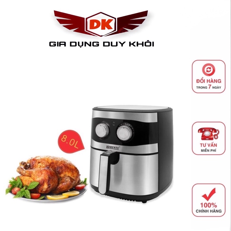 Nồi chiên không dầu CAMEL- 8 Lít Và Nồi Chiên Lorente 8Lít Chính Hãng SIÊU NGON