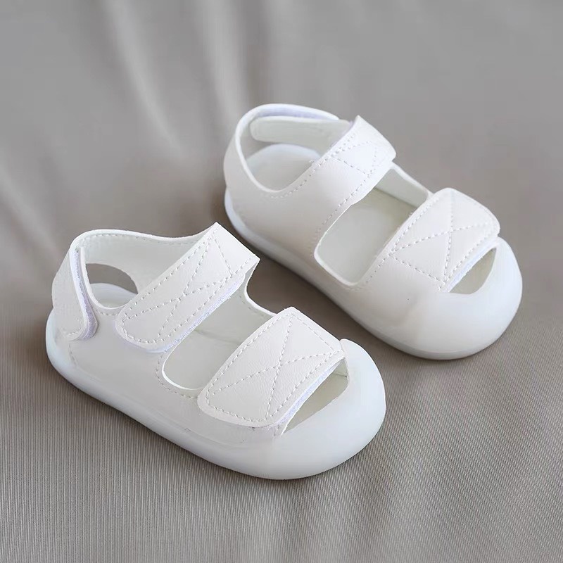 Dép tập đi bé gái bé trai, sandal cho bé, dép quai hậu trẻ em quai ngang dán điều chỉnh có chống vấp bảo vệ chân bé 0-3t