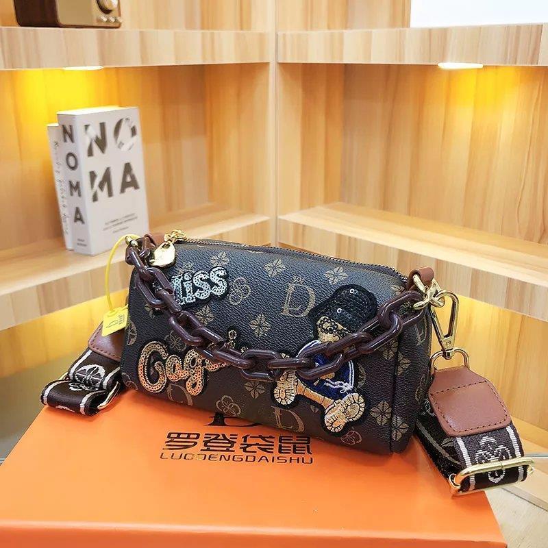 Túi Đeo Chéo Vai Hình Gấu Phong Cách Retro Thời Trang 2022 Dành Cho Nữ