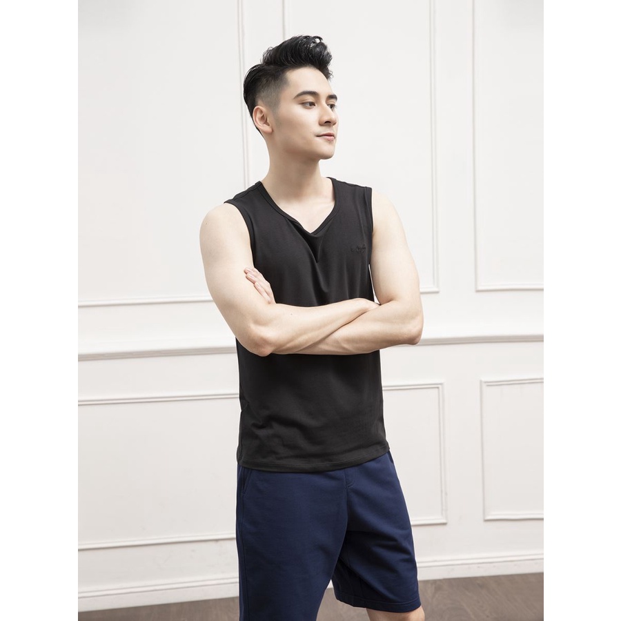 Áo Ba Lỗ Nam ARISTINO - ATT009s1, Cổ Tròn, Siêu Mềm Mát