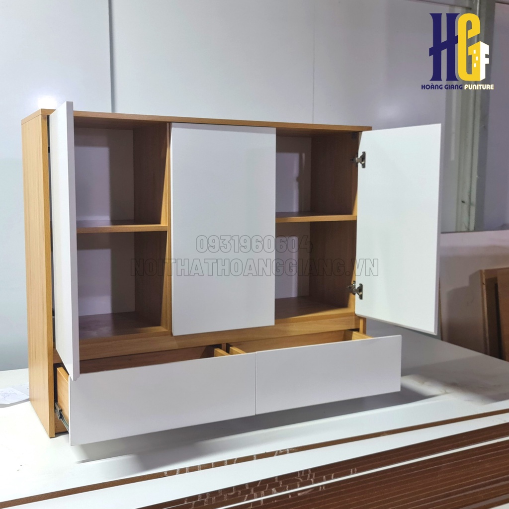 [Free Ship]-  Tủ đồ áo mini D120 x S40 x C100 gỗ MDF phủ melamine sản xuất bởi HG Interior