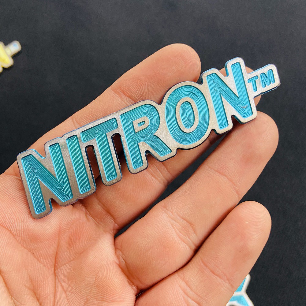 LOGO, TEM 3D NITRON TITAN GR5 PHIÊN BẢN ĐẶT BIỆT MÀU LỤC BẢO