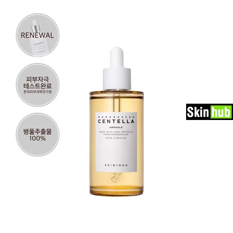 Tinh chất rau má madagascar làm sạch mụn mờ thâm phục hồi da skin1004 centella asiatica 100ml - Skin Hub