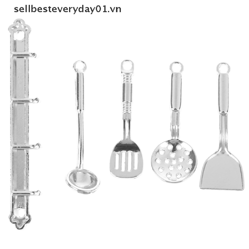 Set 5 dụng cụ nấu ăn mini tỉ lệ 1: 12 trang trí nhà búp bê