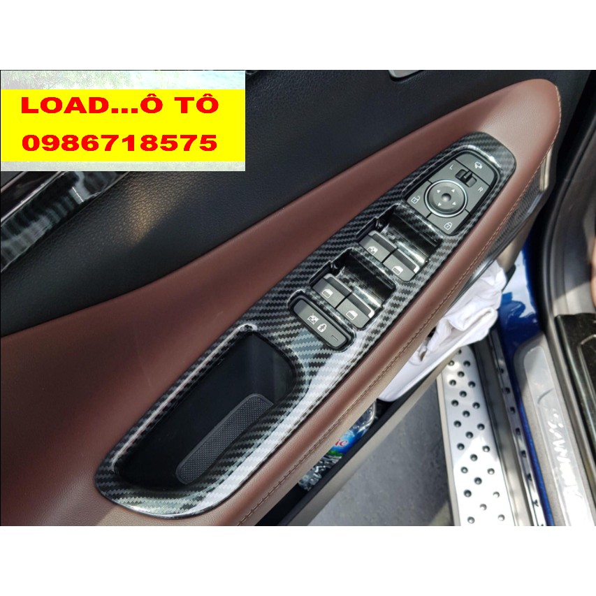 Ốp  Nội Thất Xe Huyndai Santafe 2018-2021 Mẫu Carbon Cao Cấp