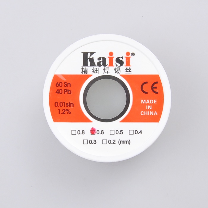 Cuộn Dây Hàn Kaisi 0.3/0.4/0.5/0.6mm 1.2% Sn60 / Pb40