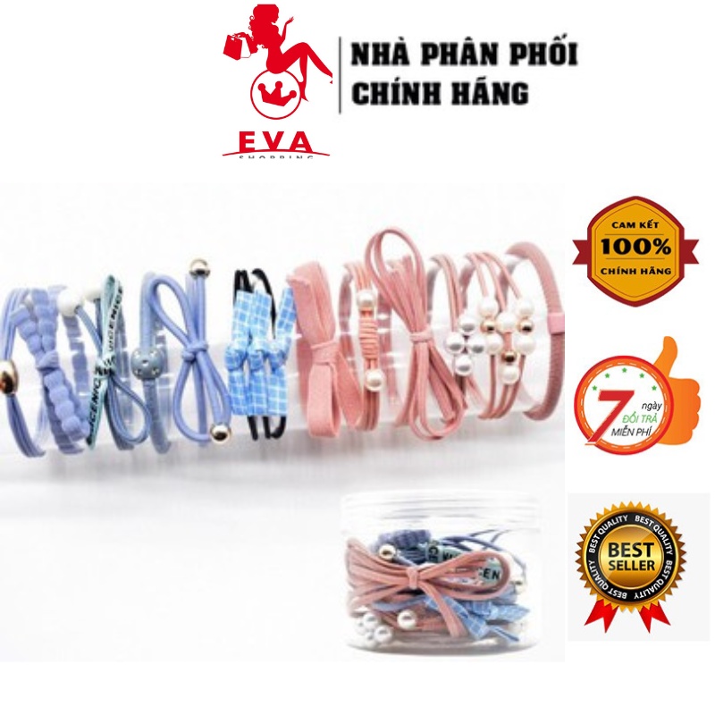 Hộp dây chun buộc tóc Hàn Quốc 12ct - 083