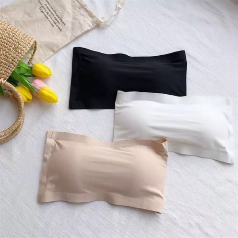 Áo Bra Nữ Quây Ngang Không Dây 2 Móc Cài Sau Dáng Ôm Chất Mát