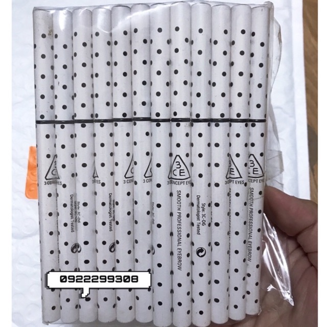 Bút Chì Kẻ Lông Mày 3CE Siêu Mảnh