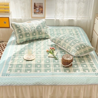 Chiếu Điều Hoà Tencel Cao Su Non Hàng Nhập Khẩu Cao Cấp 3 Món Xanh Trăng Nhiều Mẫu