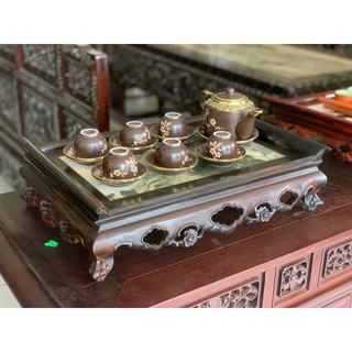 Khay Trà Gỗ Mun - dài 40 x ngang 28cm