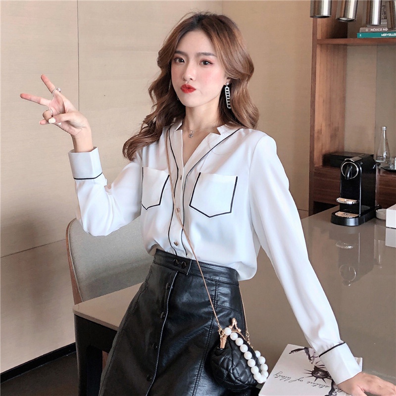Áo sơ mi nữ tiểu thư công sở cổ nơ tay bồng cổ đức HCS01, áo kiểu nữ hàn quốc đi làm đi chơi kiểu dáng trẻ trung