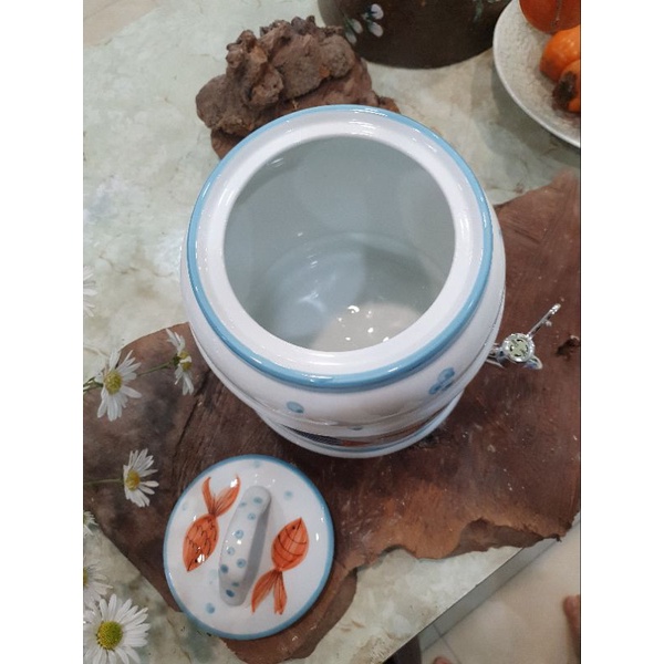 Bình đựng nước họa tiết gốm sứ Bát Tràng dung tích 1,5 lít