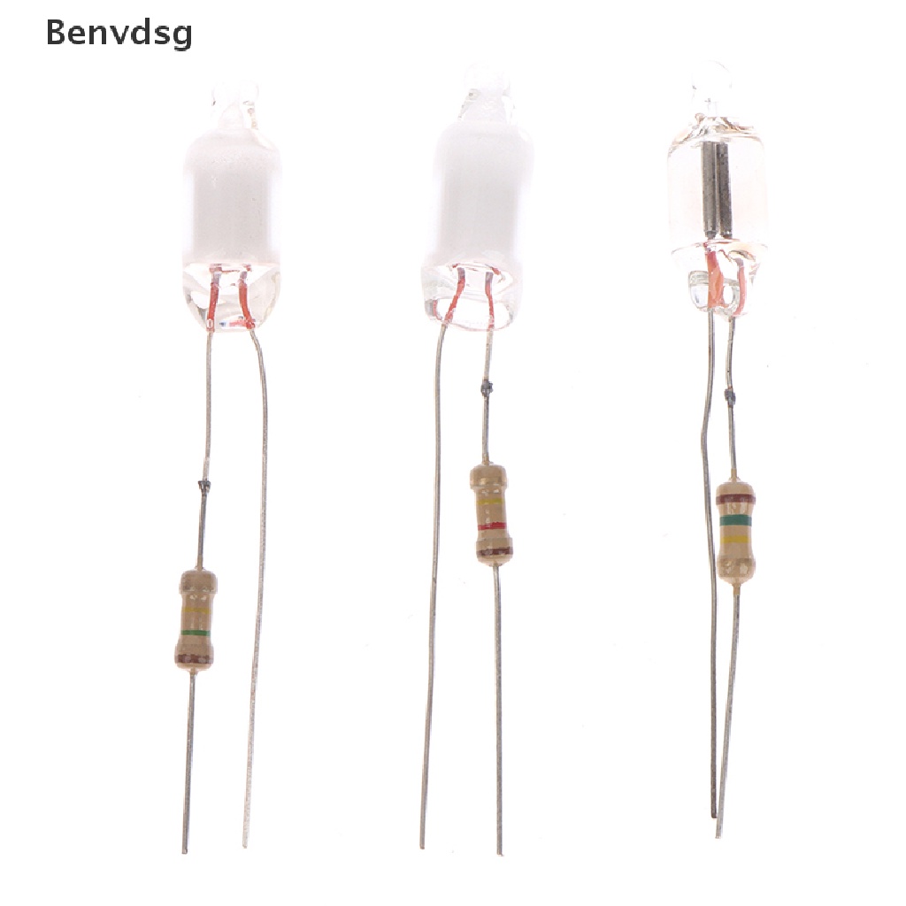 10 Bóng đèn neon mini 6 * 13mm có điện trở 220V