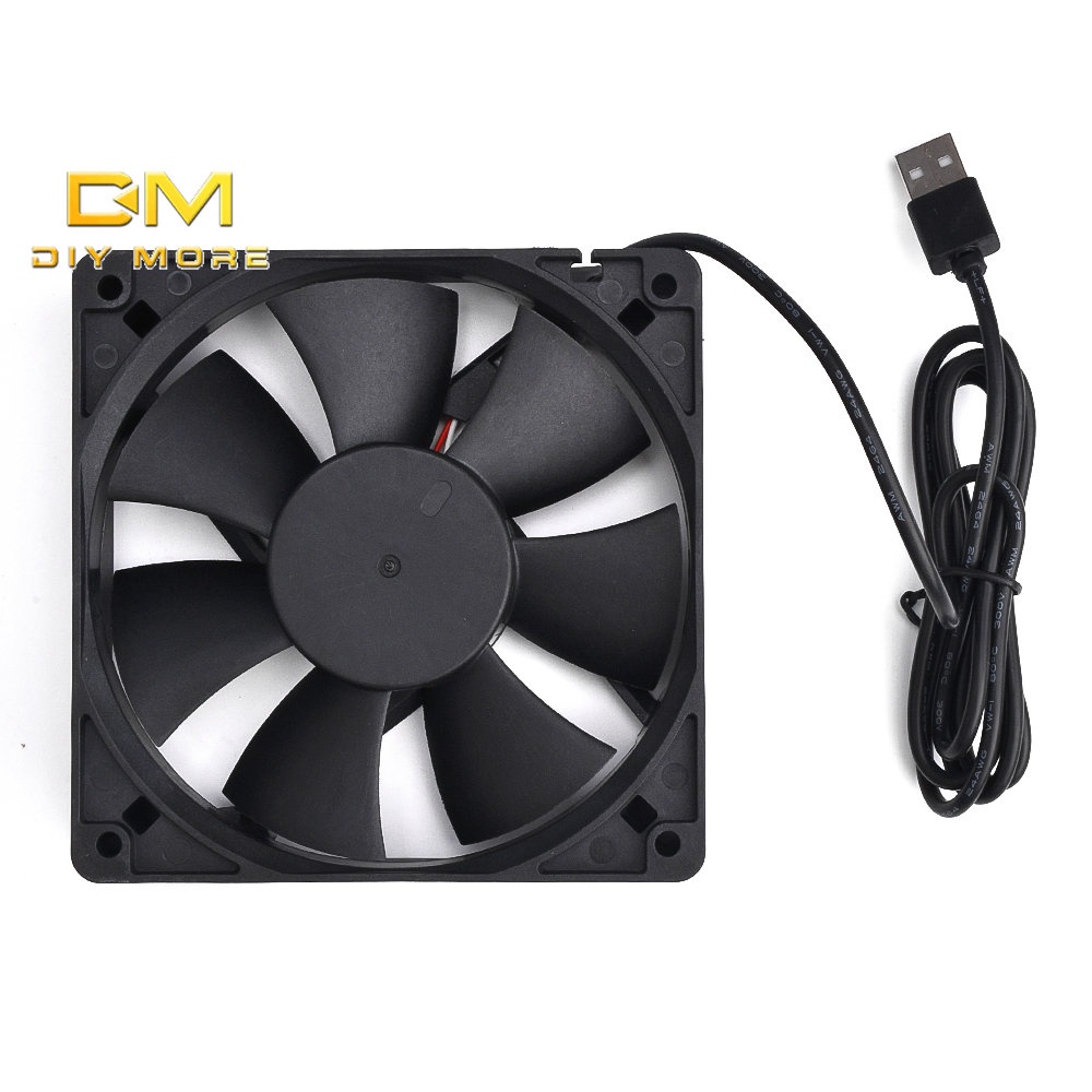 DIYMORE Quạt Hơi Nước 2 Dây 12025 DC5V Đa Dụng Chất Lượng Cao
