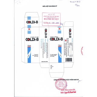Xịt mũi coldiB 15ml - Ngạt mũi, sổ mũi
